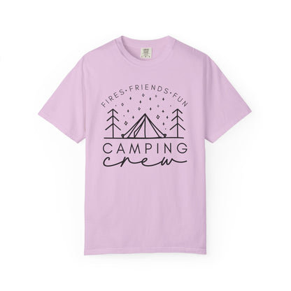 Camping Crew T-Shirt — Retro Mountain Camping Graphic Tee
