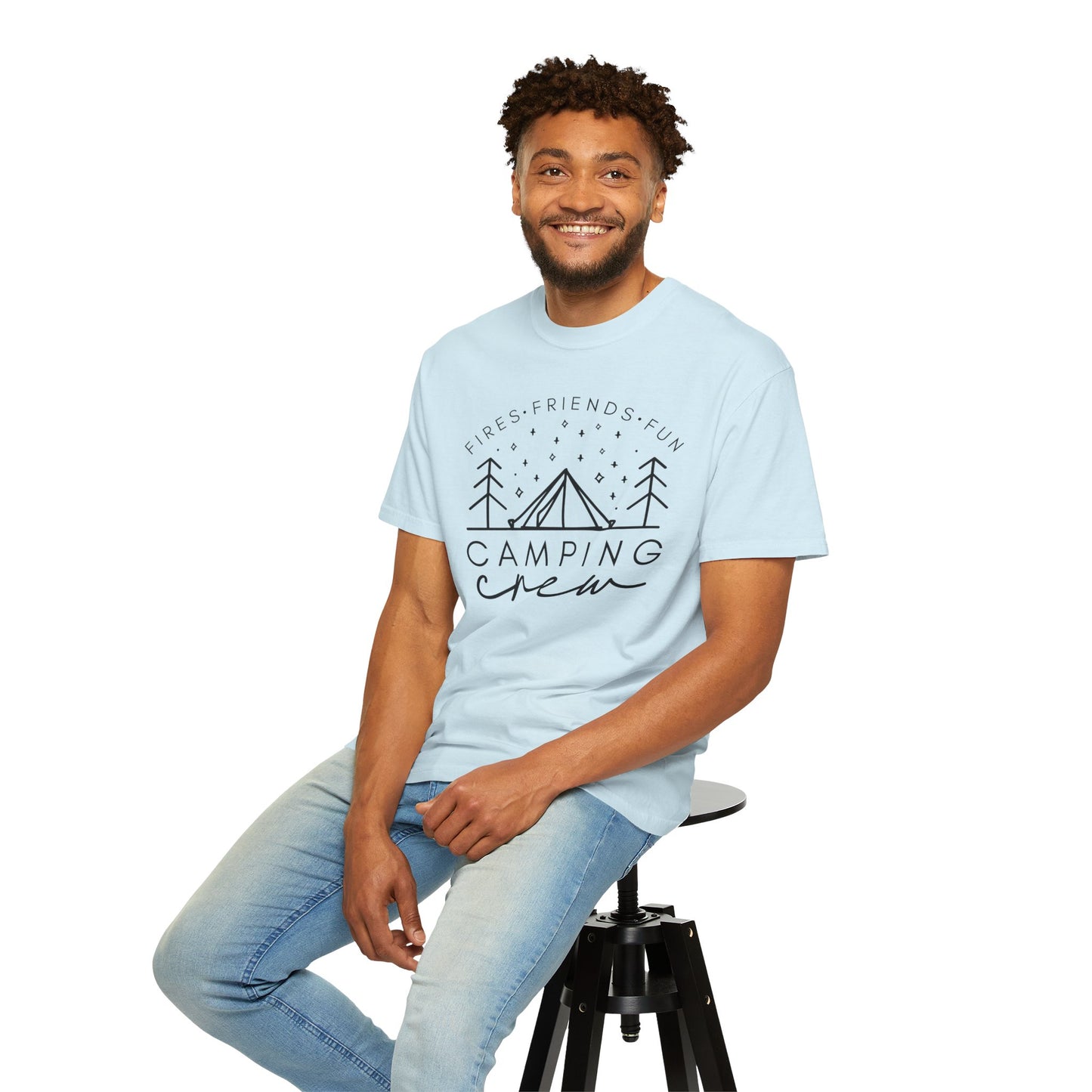Camping Crew T-Shirt — Retro Mountain Camping Graphic Tee