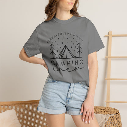 Camping Crew T-Shirt — Retro Mountain Camping Graphic Tee