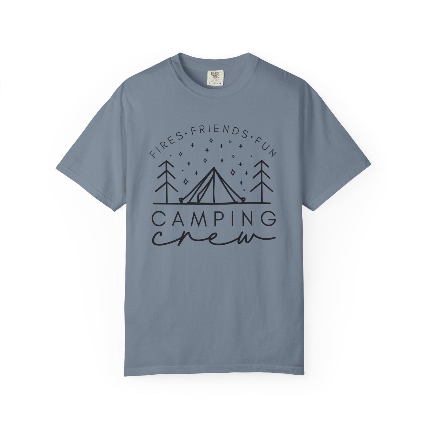 Camping Crew T-Shirt — Retro Mountain Camping Graphic Tee