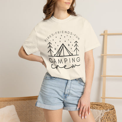 Camping Crew T-Shirt — Retro Mountain Camping Graphic Tee
