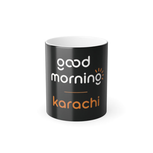 Color-Changing Mug — "Good Morning Karachi" 11oz