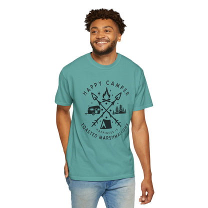 Camping Marshmellows T-Shirt — Retro Mountain Camping Graphic Tee