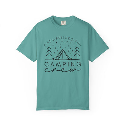 Camping Crew T-Shirt — Retro Mountain Camping Graphic Tee