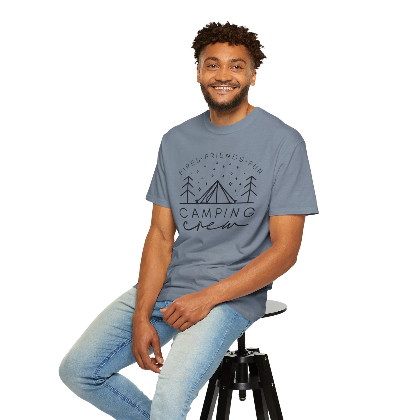 Camping Crew T-Shirt — Retro Mountain Camping Graphic Tee