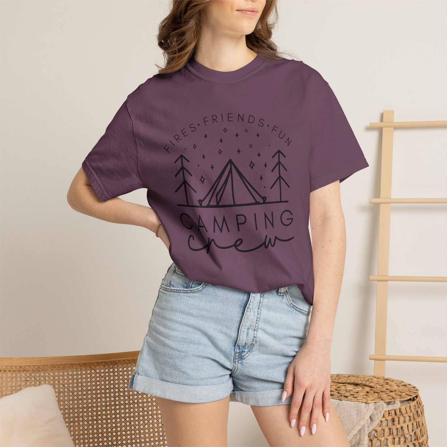 Camping Crew T-Shirt — Retro Mountain Camping Graphic Tee