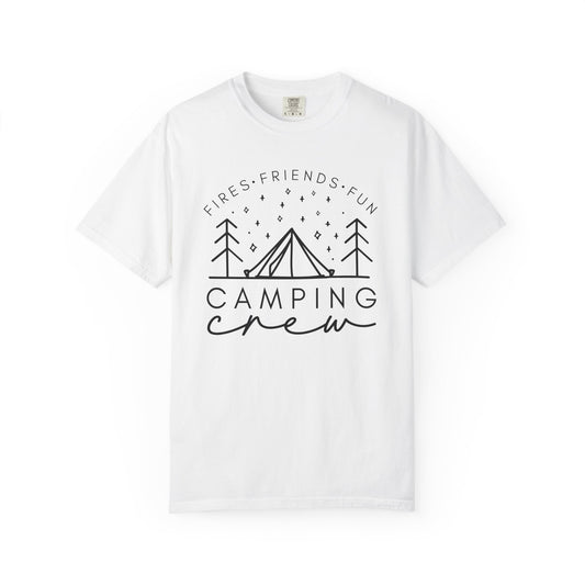 Camping Crew T-Shirt — Retro Mountain Camping Graphic Tee