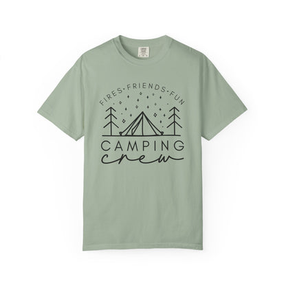 Camping Crew T-Shirt — Retro Mountain Camping Graphic Tee