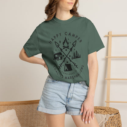 Camping Marshmellows T-Shirt — Retro Mountain Camping Graphic Tee