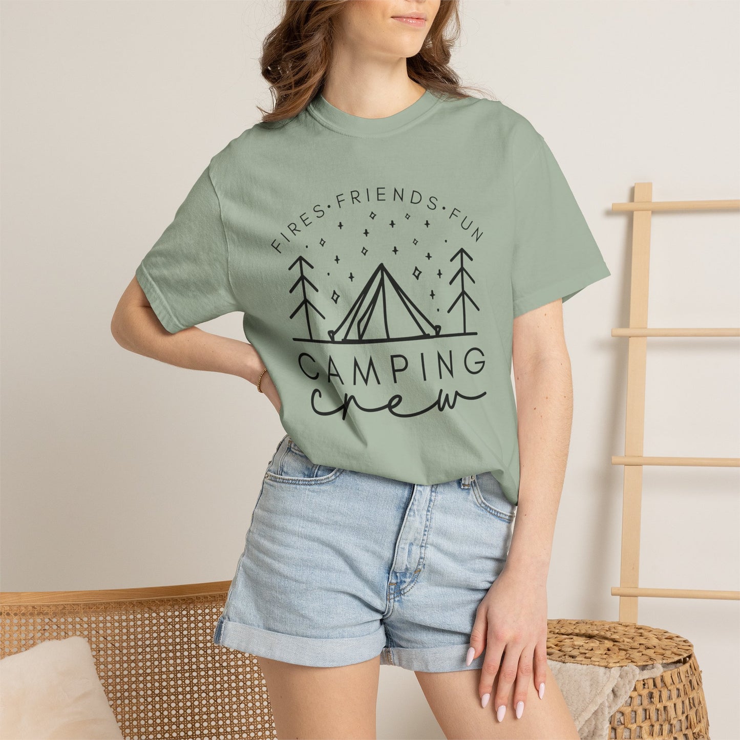 Camping Crew T-Shirt — Retro Mountain Camping Graphic Tee