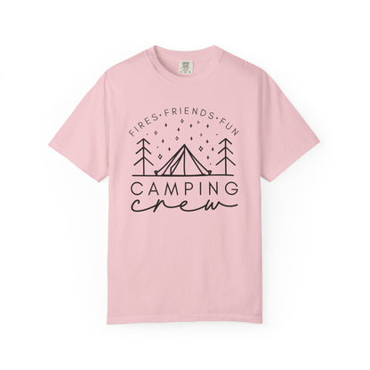 Camping Crew T-Shirt — Retro Mountain Camping Graphic Tee