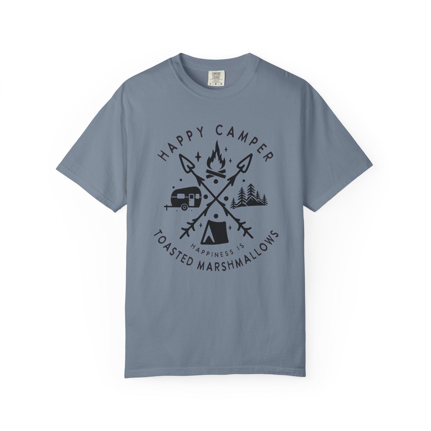 Camping Marshmellows T-Shirt — Retro Mountain Camping Graphic Tee