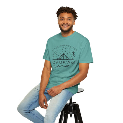 Camping Crew T-Shirt — Retro Mountain Camping Graphic Tee