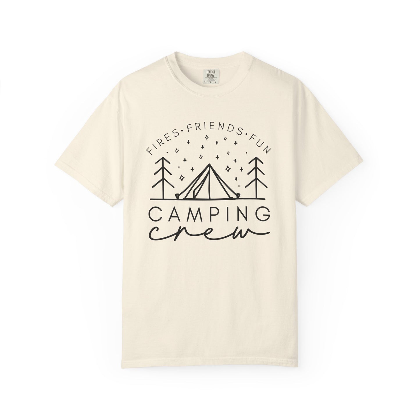 Camping Crew T-Shirt — Retro Mountain Camping Graphic Tee