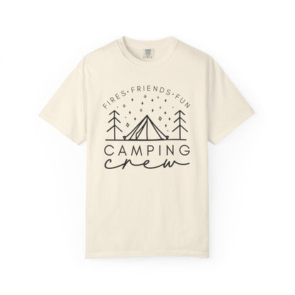 Camping Crew T-Shirt — Retro Mountain Camping Graphic Tee