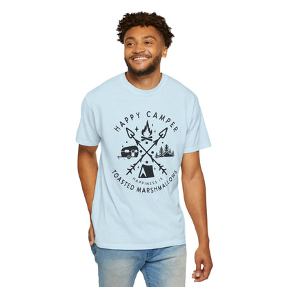 Camping Marshmellows T-Shirt — Retro Mountain Camping Graphic Tee