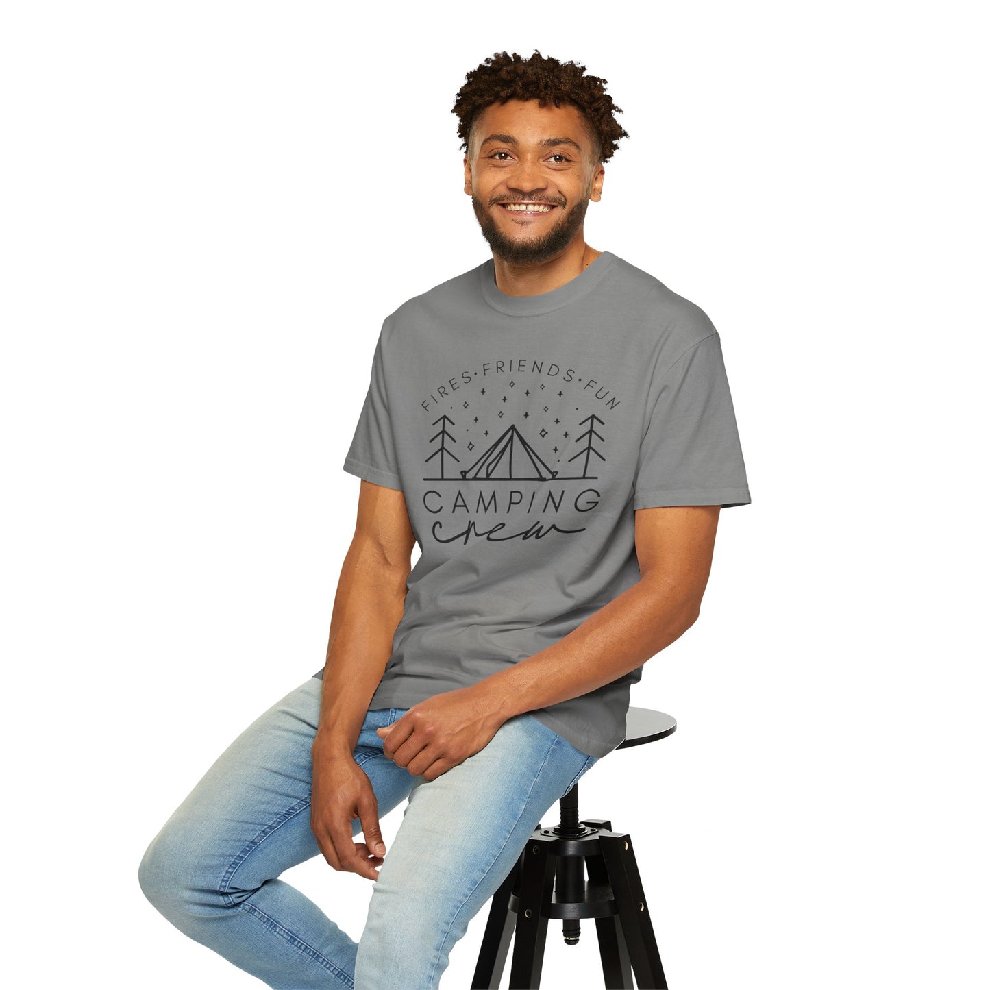 Camping Crew T-Shirt — Retro Mountain Camping Graphic Tee