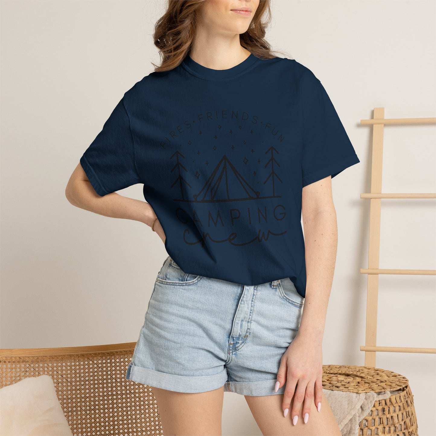 Camping Crew T-Shirt — Retro Mountain Camping Graphic Tee