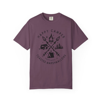 Camping Marshmellows T-Shirt — Retro Mountain Camping Graphic Tee