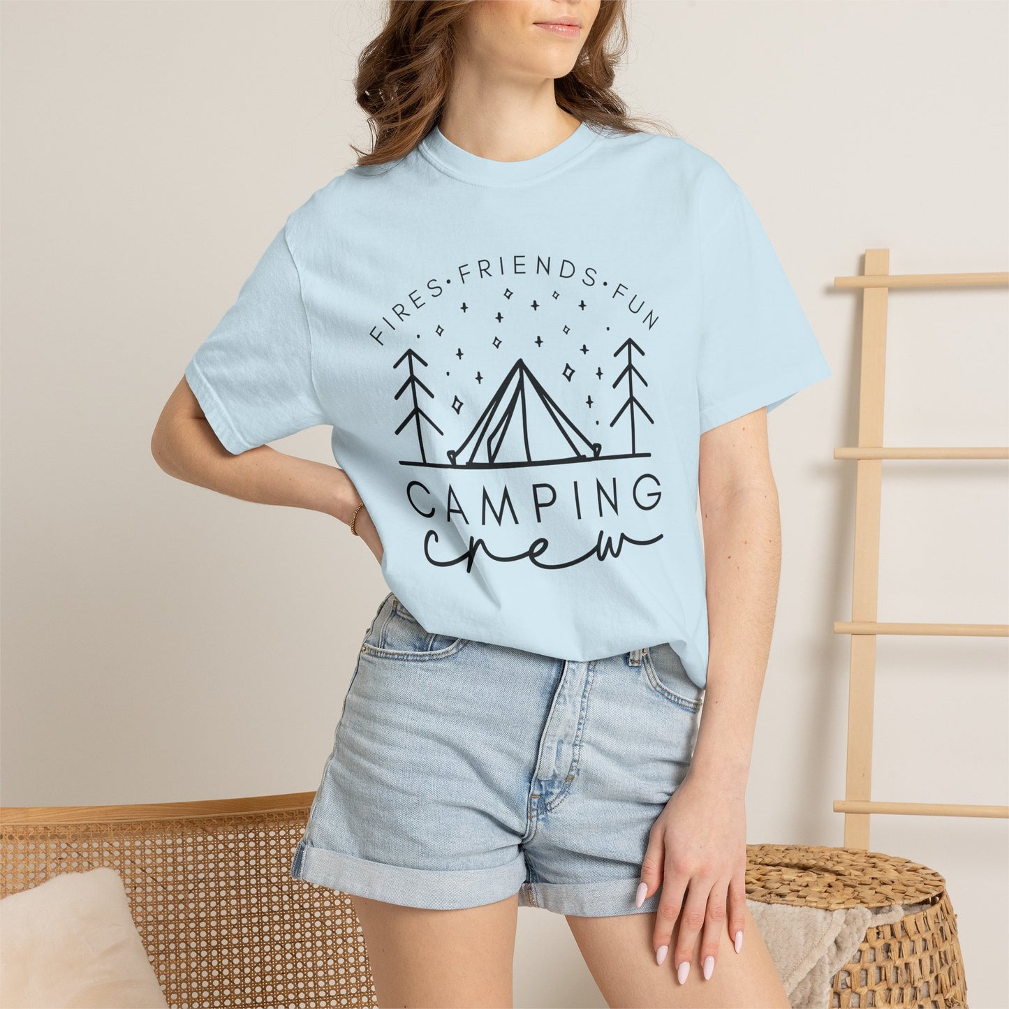 Camping Crew T-Shirt — Retro Mountain Camping Graphic Tee