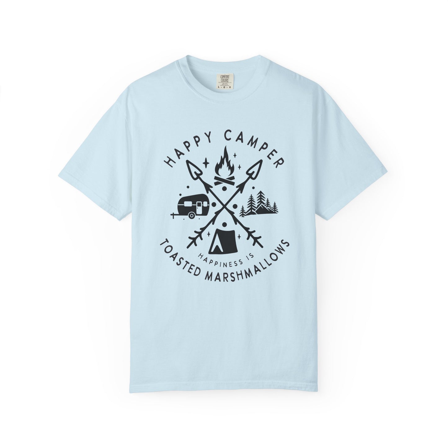Camping Marshmellows T-Shirt — Retro Mountain Camping Graphic Tee