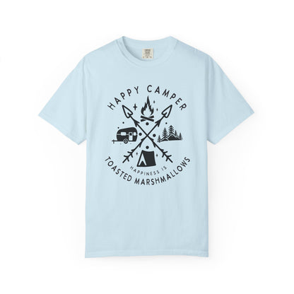 Camping Marshmellows T-Shirt — Retro Mountain Camping Graphic Tee
