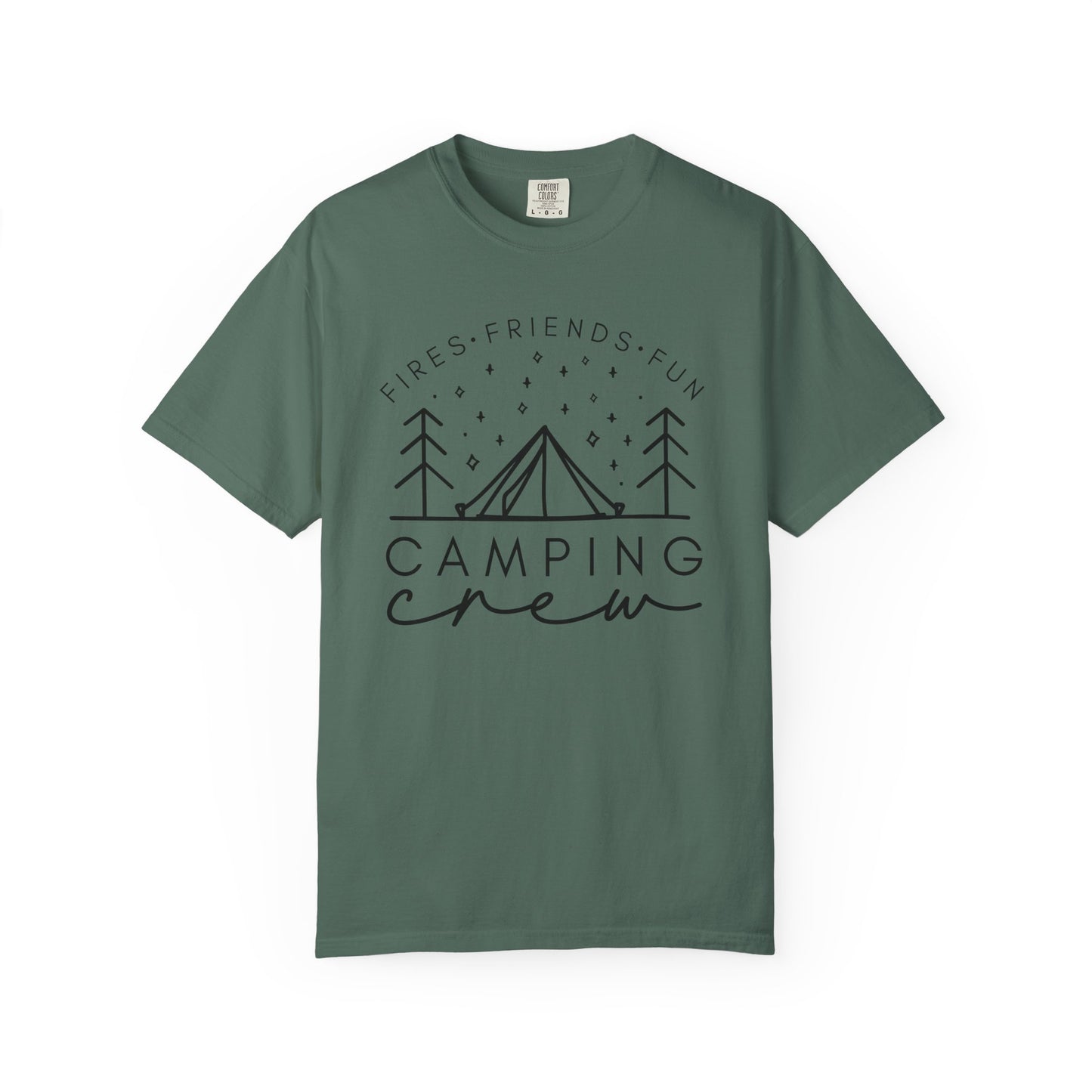 Camping Crew T-Shirt — Retro Mountain Camping Graphic Tee