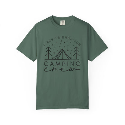 Camping Crew T-Shirt — Retro Mountain Camping Graphic Tee