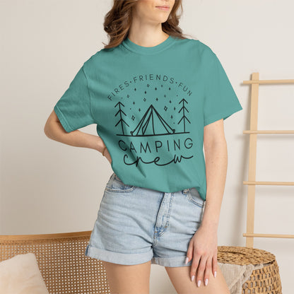 Camping Crew T-Shirt — Retro Mountain Camping Graphic Tee