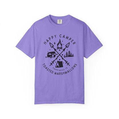 Camping Marshmellows T-Shirt — Retro Mountain Camping Graphic Tee