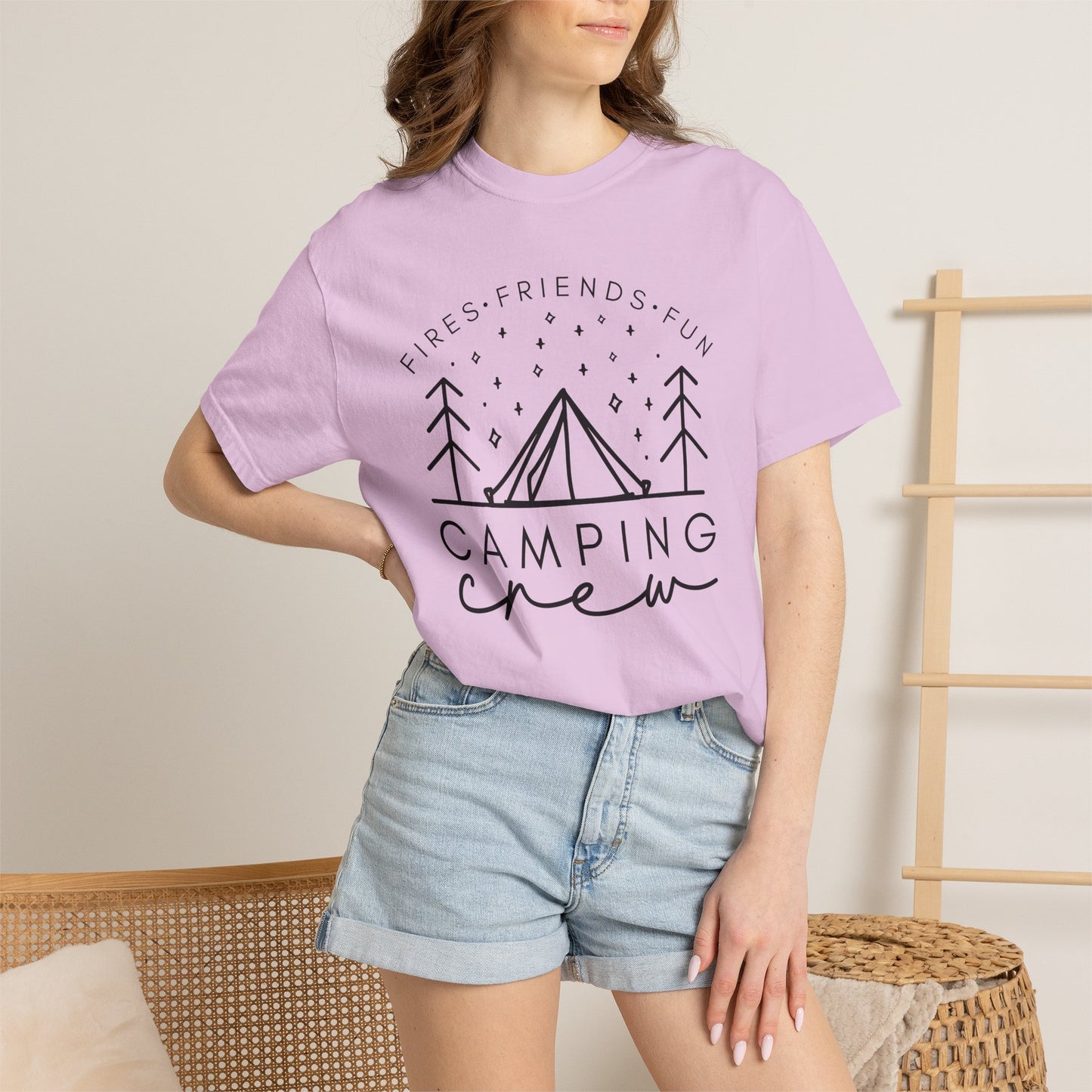 Camping Crew T-Shirt — Retro Mountain Camping Graphic Tee