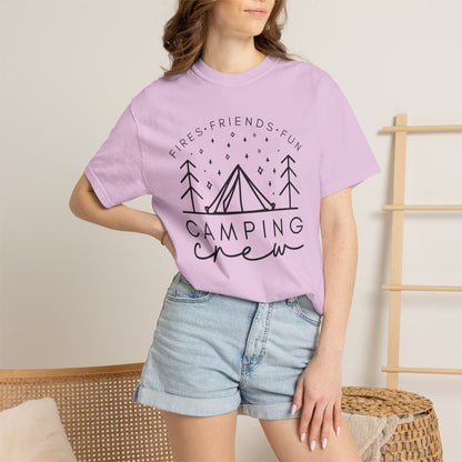 Camping Crew T-Shirt — Retro Mountain Camping Graphic Tee