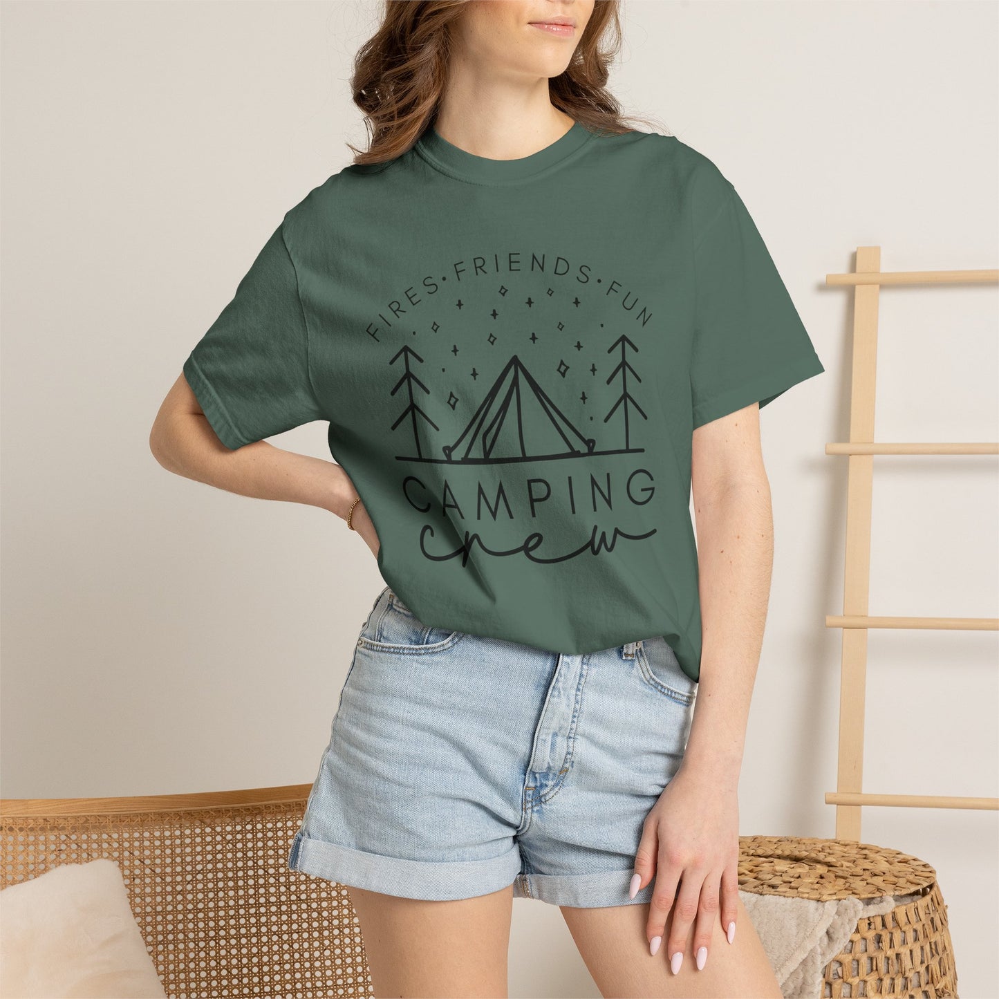 Camping Crew T-Shirt — Retro Mountain Camping Graphic Tee