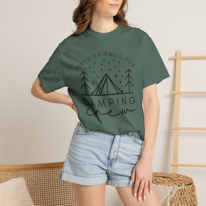 Camping Crew T-Shirt — Retro Mountain Camping Graphic Tee