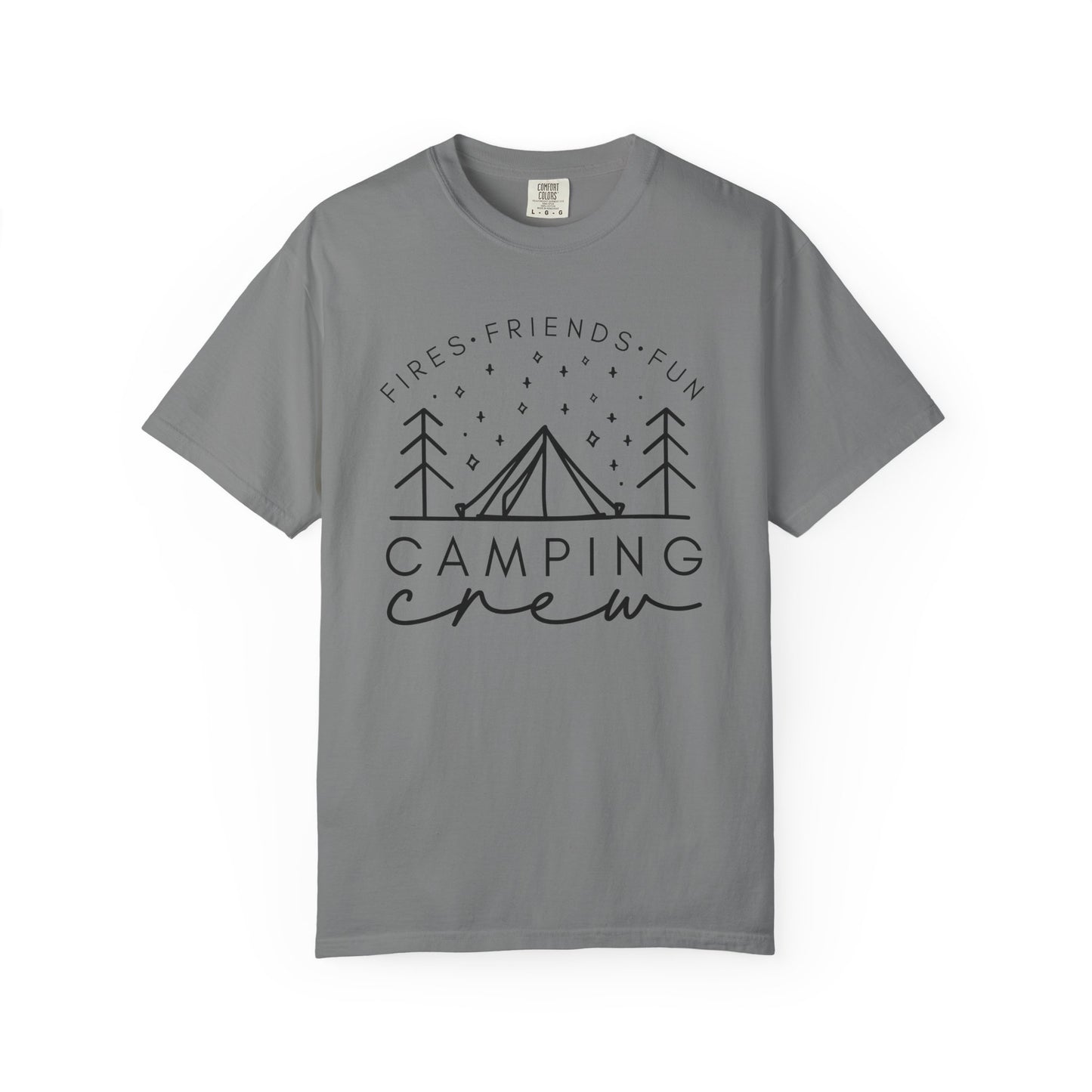 Camping Crew T-Shirt — Retro Mountain Camping Graphic Tee