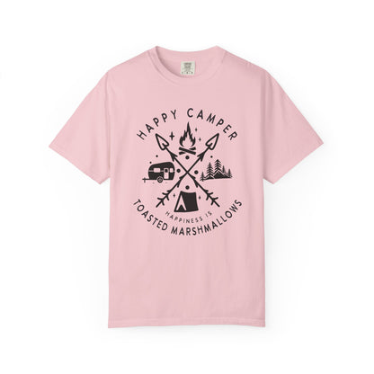 Camping Marshmellows T-Shirt — Retro Mountain Camping Graphic Tee