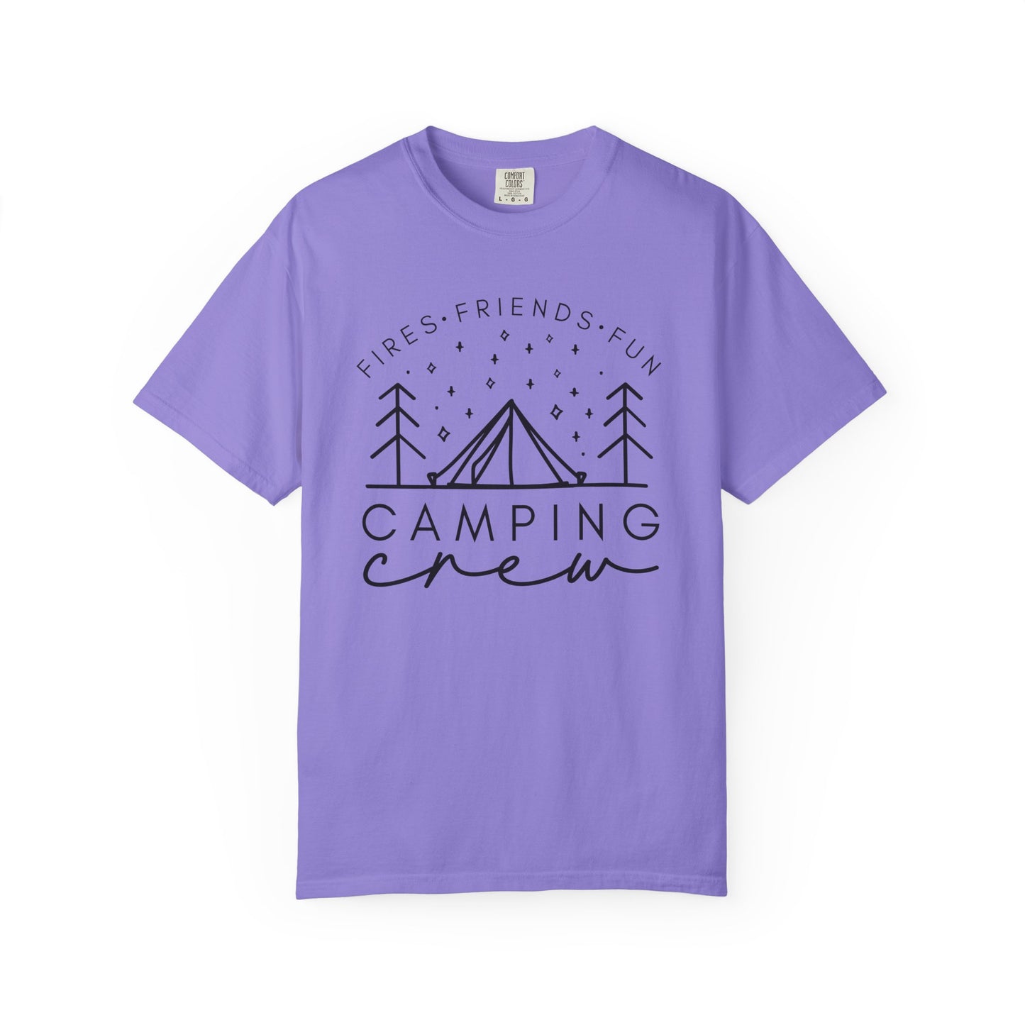 Camping Crew T-Shirt — Retro Mountain Camping Graphic Tee