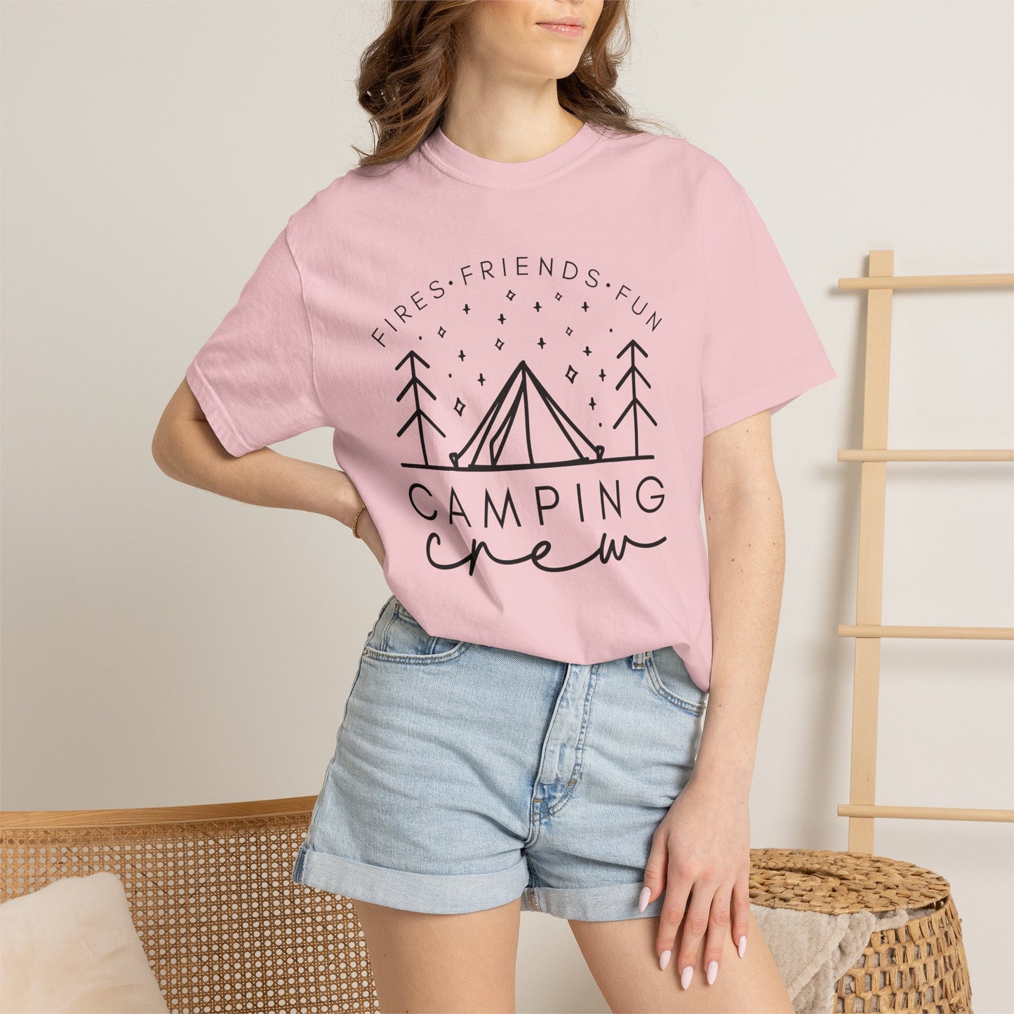 Camping Crew T-Shirt — Retro Mountain Camping Graphic Tee
