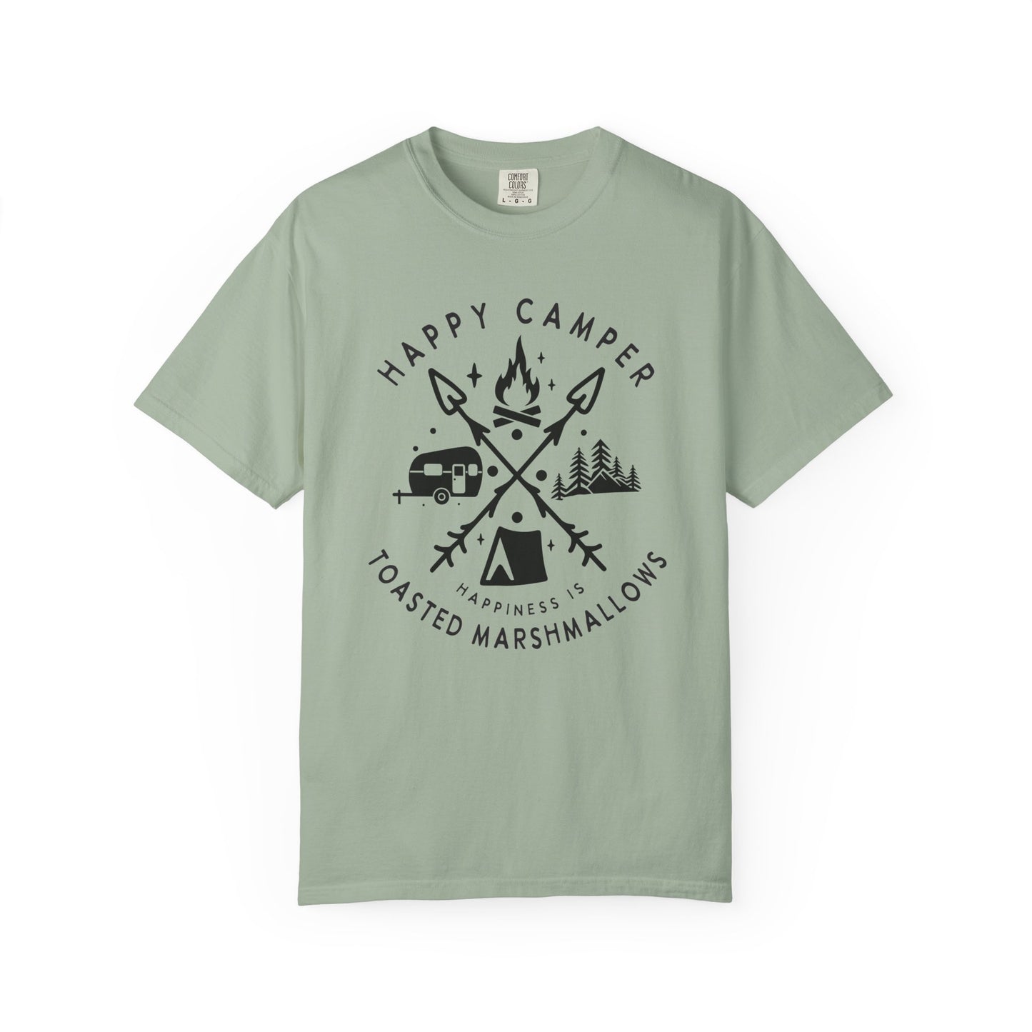 Camping Marshmellows T-Shirt — Retro Mountain Camping Graphic Tee