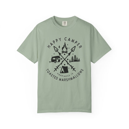 Camping Marshmellows T-Shirt — Retro Mountain Camping Graphic Tee