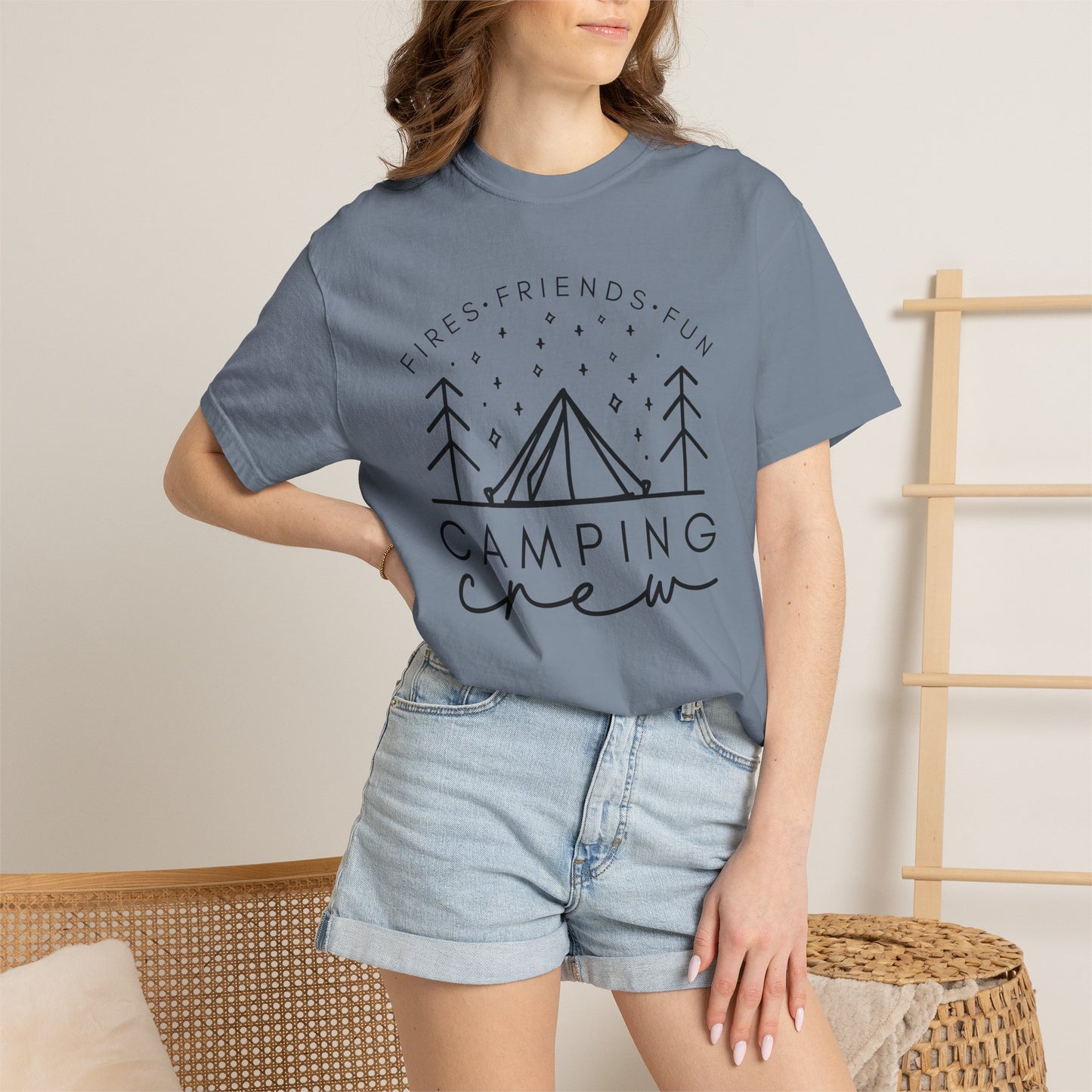 Camping Crew T-Shirt — Retro Mountain Camping Graphic Tee