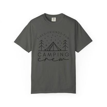 Camping Crew T-Shirt — Retro Mountain Camping Graphic Tee