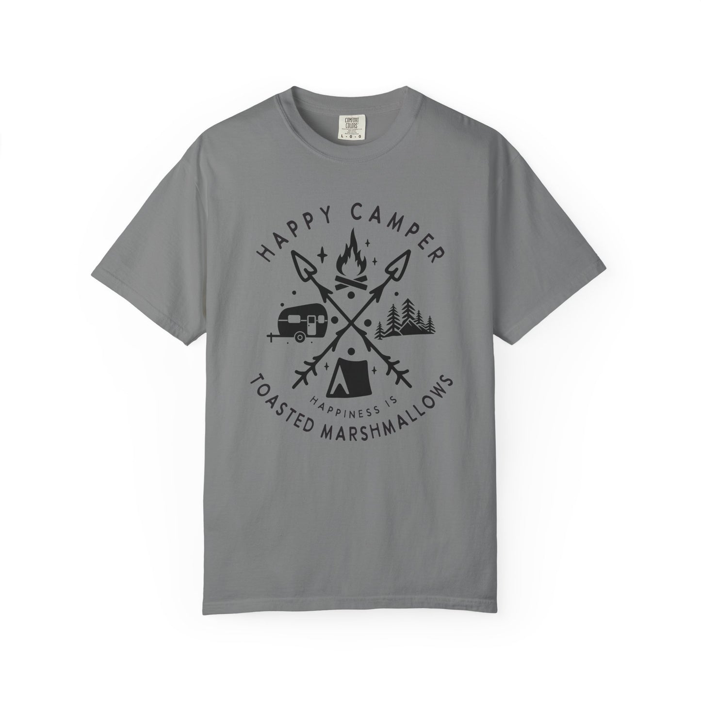 Camping Marshmellows T-Shirt — Retro Mountain Camping Graphic Tee