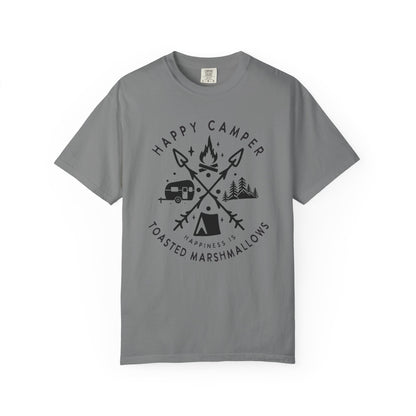 Camping Marshmellows T-Shirt — Retro Mountain Camping Graphic Tee