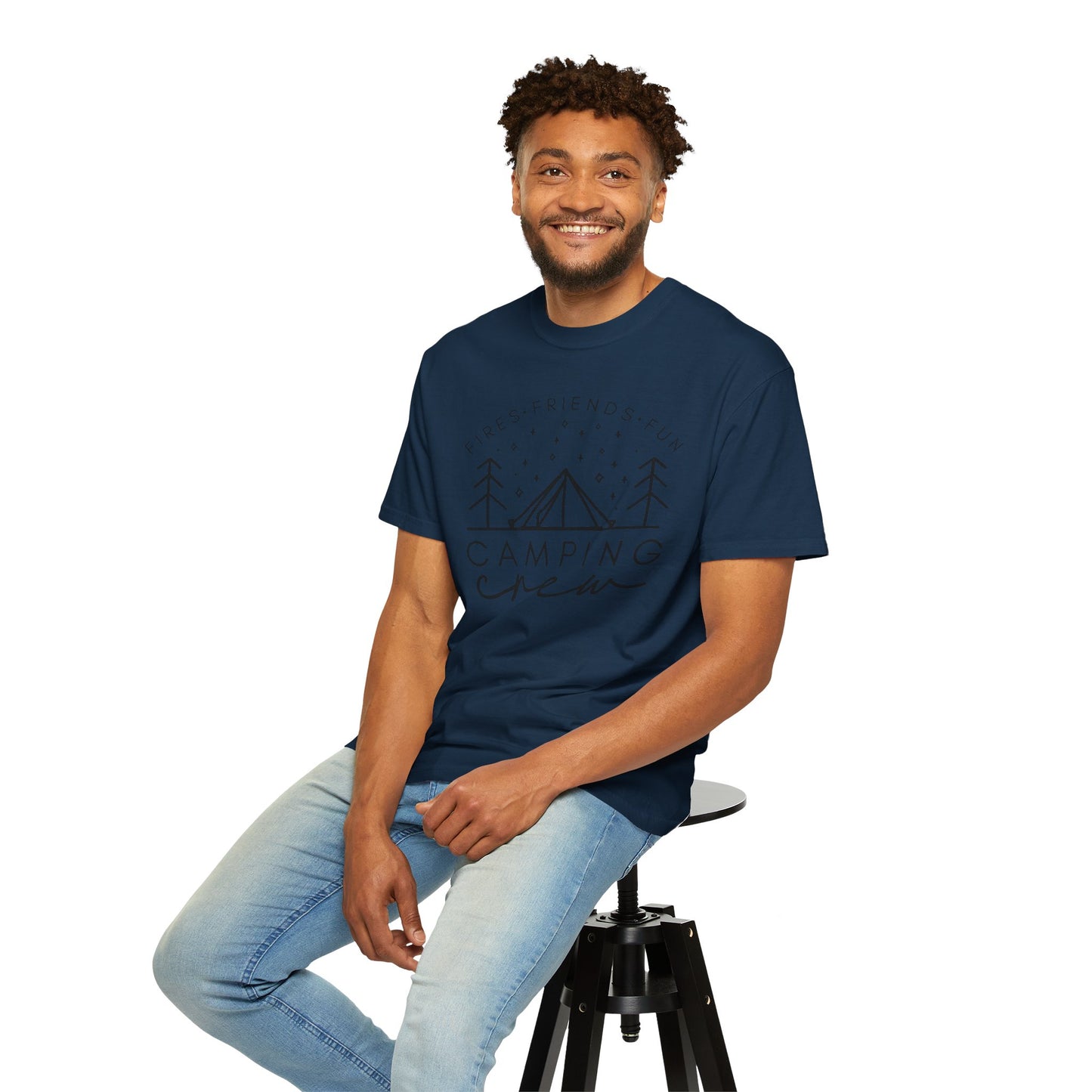 Camping Crew T-Shirt — Retro Mountain Camping Graphic Tee