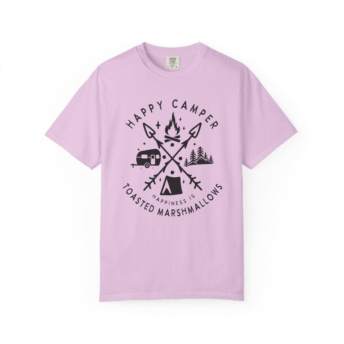 Camping Marshmellows T-Shirt — Retro Mountain Camping Graphic Tee