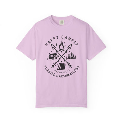 Camping Marshmellows T-Shirt — Retro Mountain Camping Graphic Tee