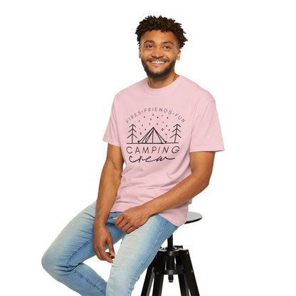Camping Crew T-Shirt — Retro Mountain Camping Graphic Tee