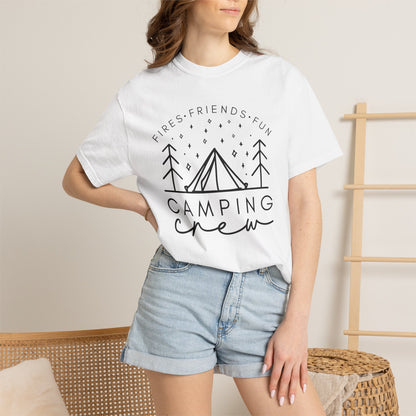 Camping Crew T-Shirt — Retro Mountain Camping Graphic Tee