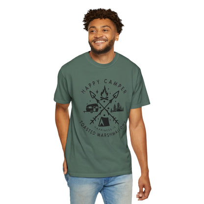 Camping Marshmellows T-Shirt — Retro Mountain Camping Graphic Tee